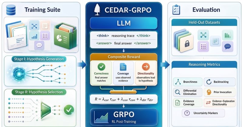 CEDAR-GRPO melhora raciocínio abdutivo em LLMs com reforço process-aware