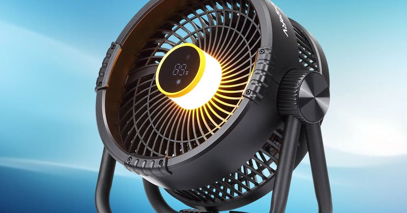 Ventilador portátil com power bank e LED tem 40% de desconto