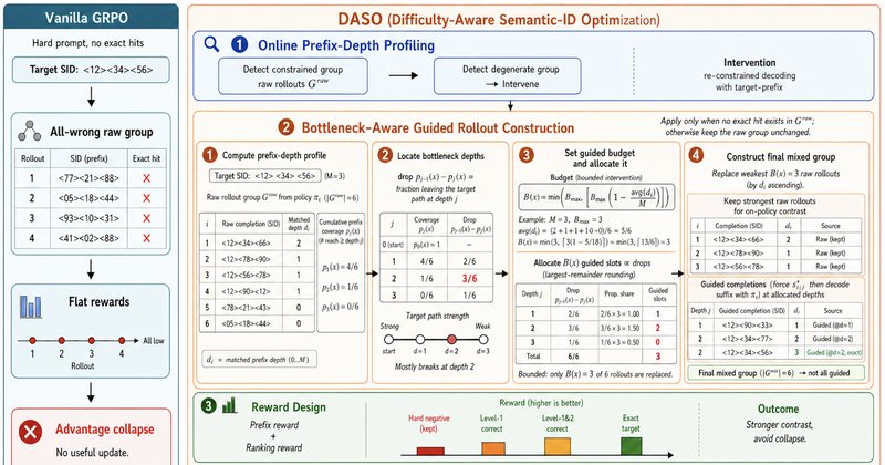 DASO: otimização consciente de dificuldade para recomendações generativas