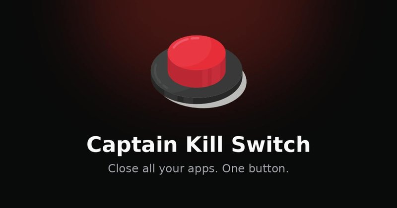 Captain Kill Switch fecha todos os apps com um clique