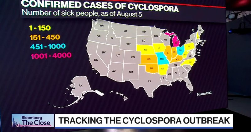 Dados do CDC contradizem contenção do surto de ciclospora